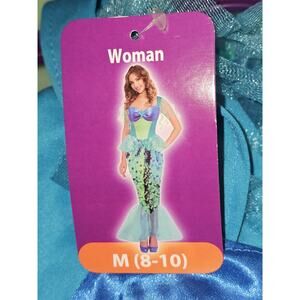 New Goodmark Woman's Pretty Mermaid Hermosa Sirena Halloween Costume Size M 8-10
